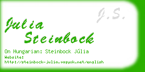 julia steinbock business card